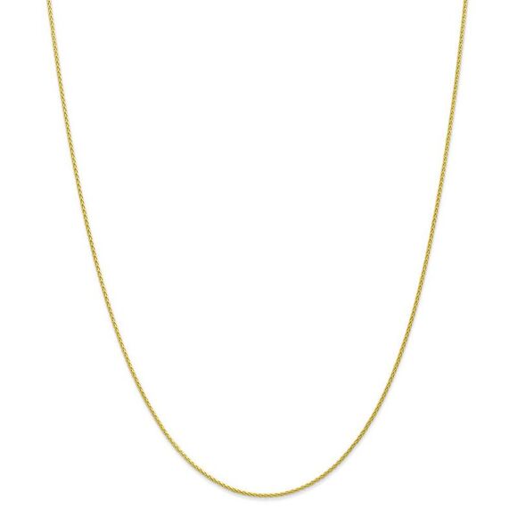 1.2mm 10k Yellow Gold Parisian Wheat Chain Anklet, 10 Inch - Picture 1 of 6